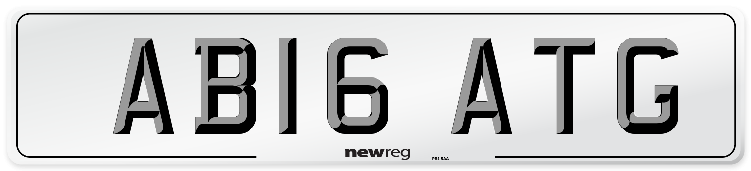 AB16 ATG Number Plate from New Reg
